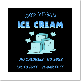 Vegan Ice cream Posters and Art